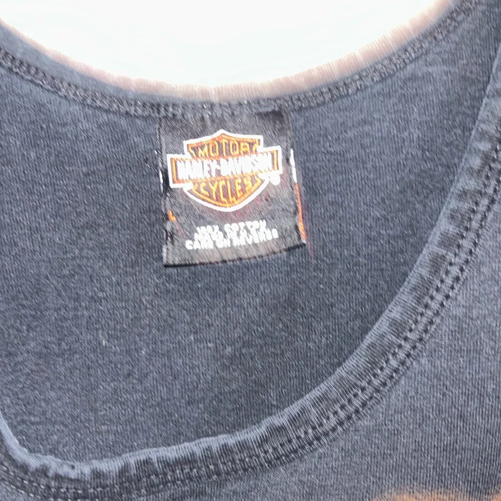 Harley-Davidson Black and Orange Graphic Tank large